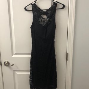LBD with lace and open back